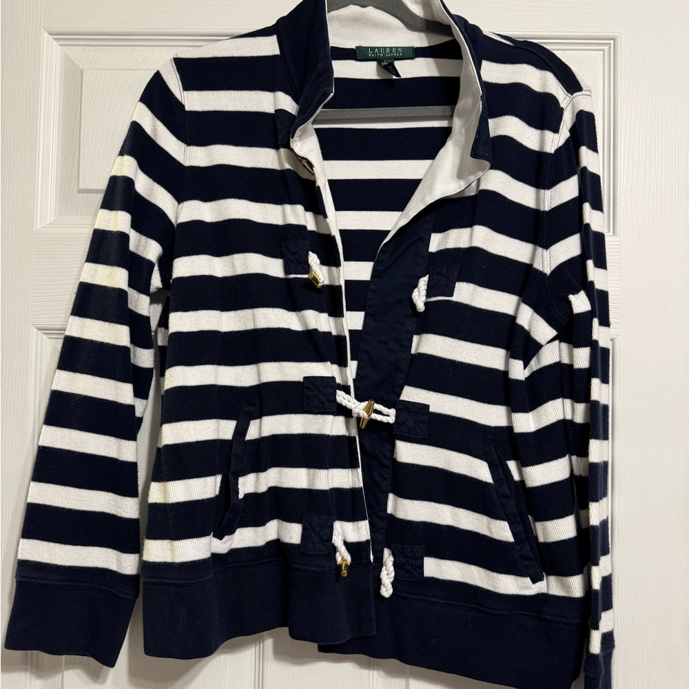 Ralph Lauren Striped Navy and White Jacket